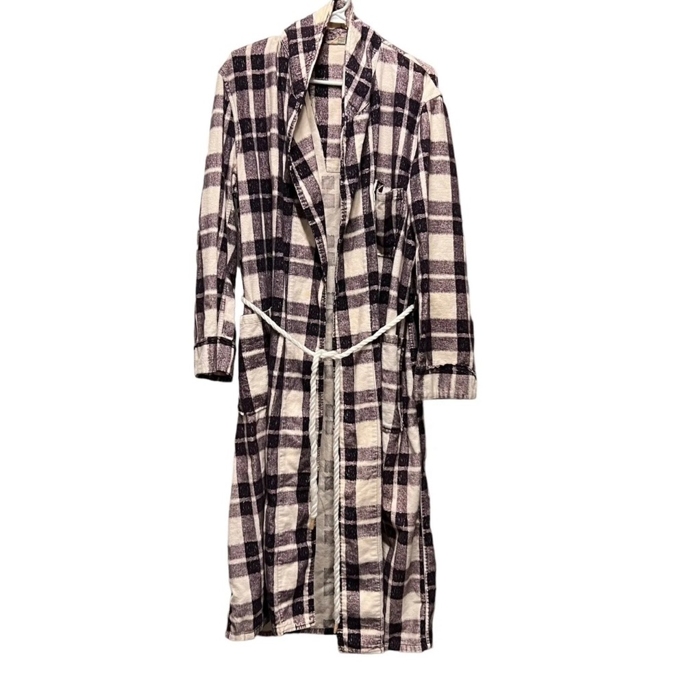Vintage Pilgrim Plaid Checkered Robe Sz Medium 40/42